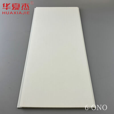 Kwaliteit 250x8mm PVC Wall Panels with Moderate Sound Insulation and Moisture Resistance for Interior PVC Slatwall Panels Cladding Fabriek