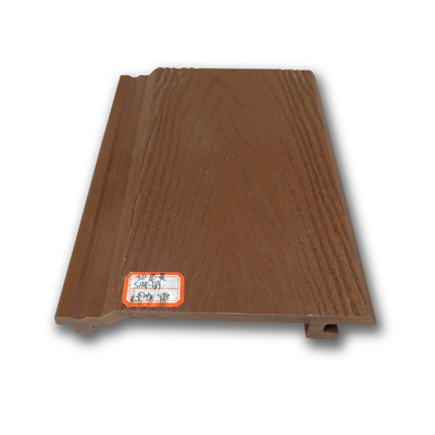 Goede prijs Buitenwandbekledingspanelen wpc wandpaneel voor buiten UV-bestendig bord 148 mm x 21 mm teak koffie bruine kleur online