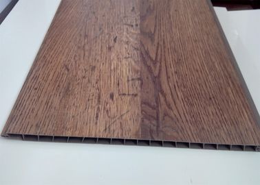 Goede prijs De houten Plastic Valse Muur die van Korrelpvc Gelamineerd Proces gebruiken online