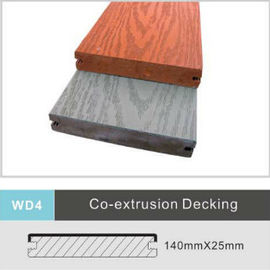 Goede prijs Schuim Samengestelde WPC die Decking 140mm x 25mm vloeren de Uvraad van de Weerstandsbevloering online